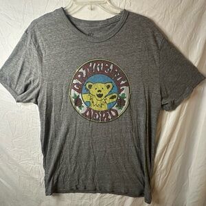 GAP Grateful Dead Graphic Tee Gray Short Sleeve Band Shirt Large